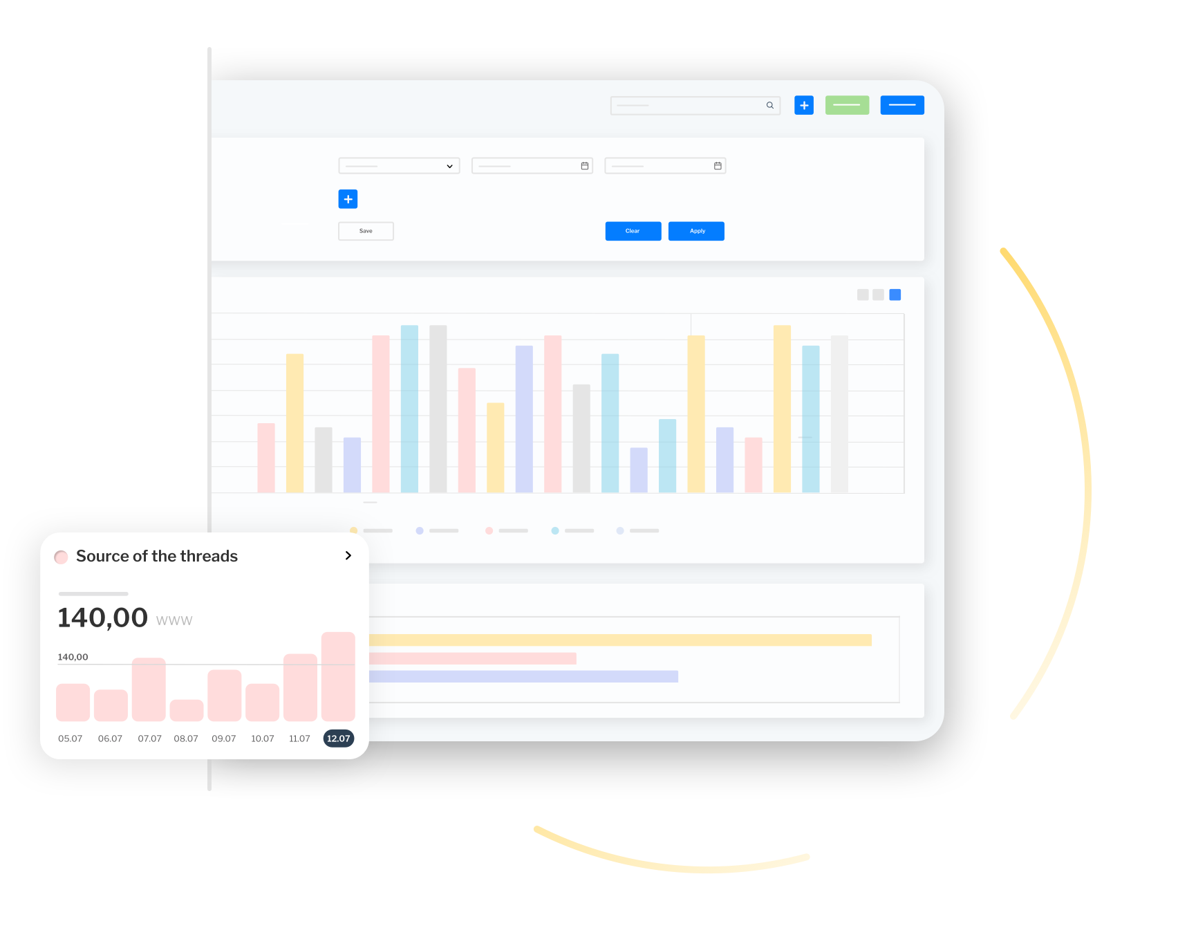 Comprehensive analytics dashboard within a Salesbook for startups to dive into sales numbers and trends.