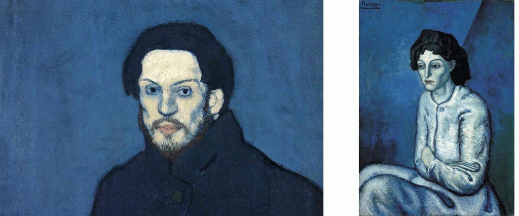 Pablo Picasso ,Autoportret, 1901 Kobieta ze złożonymi rękoma, 1901