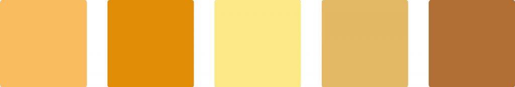 Yellow color palette