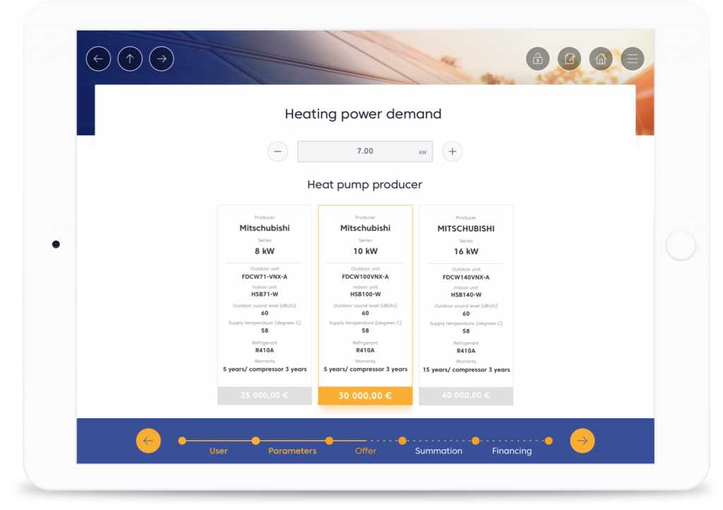 Heat pump calculator | Salesbook