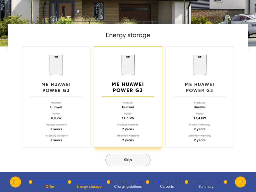 Energy storage. New features of Salesbook offer calculator