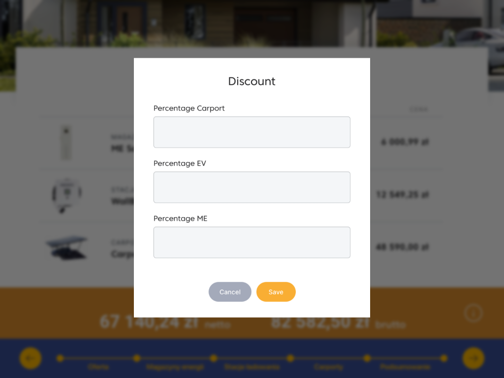 Discount. New features of Salesbook offer calculator