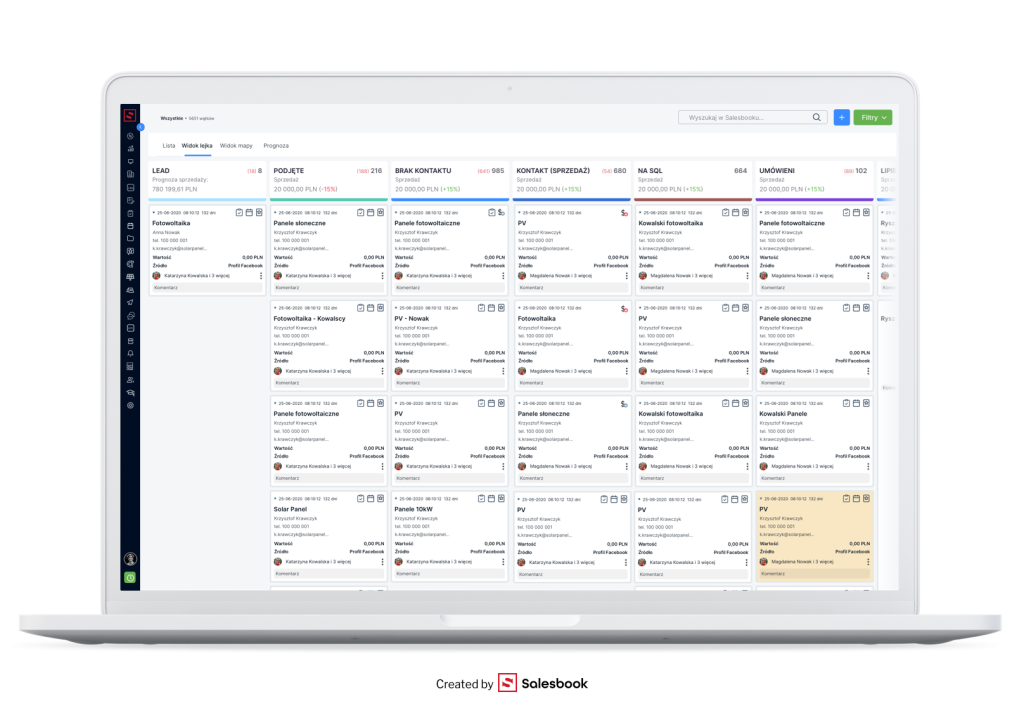 System CRM i cyfrowe tablice kanban.