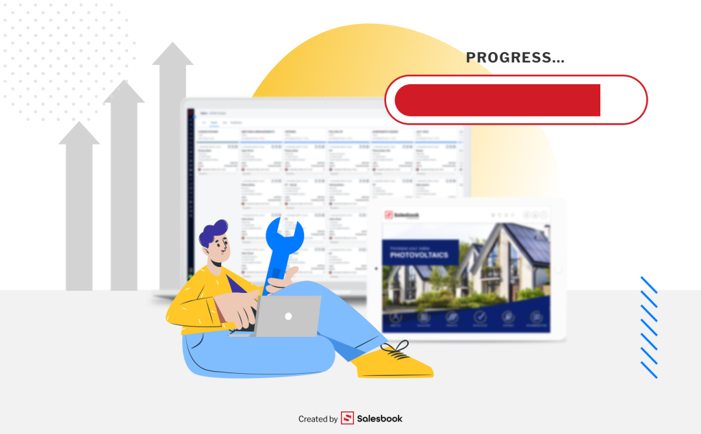 Salesbook jest idealnie dopasowany do dynamicznego rynku paneli słonecznych. Platforma jest regularnie aktualizowana.