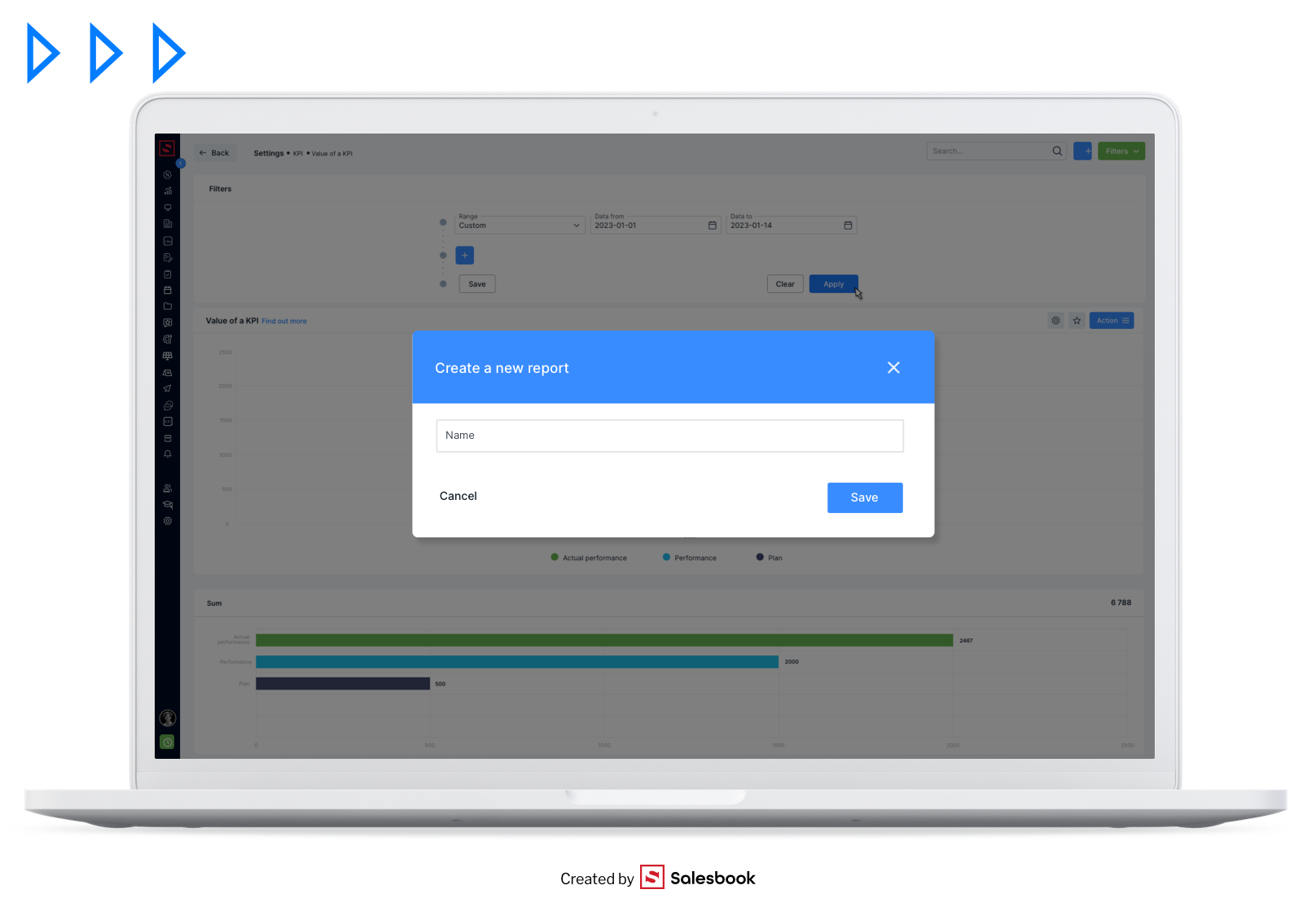 Pic. 18. Analyze selected and important data for your organization with a reporting module from Salesbook.