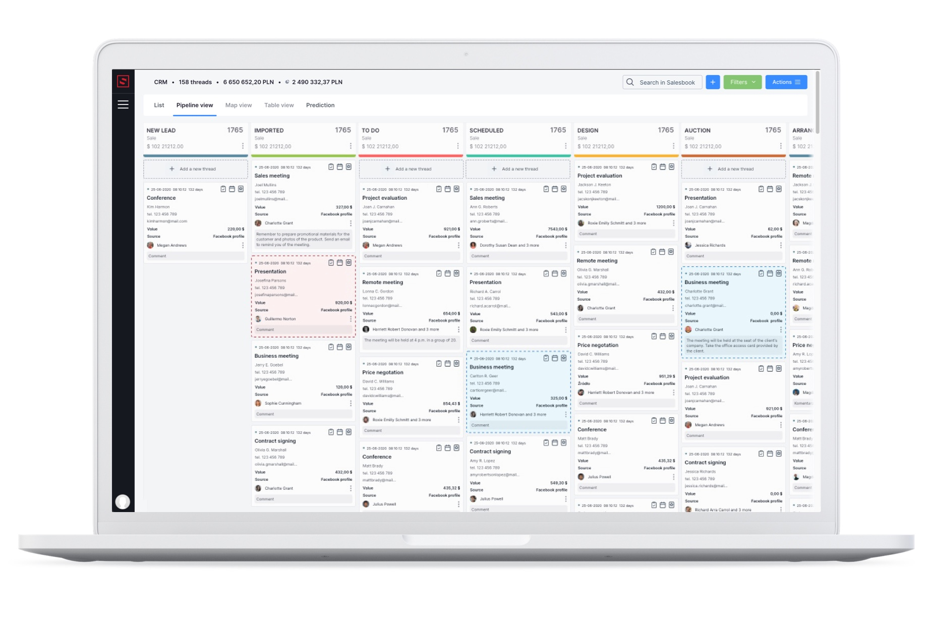 Fot. 8. The panel of Salesbook is easy to use.