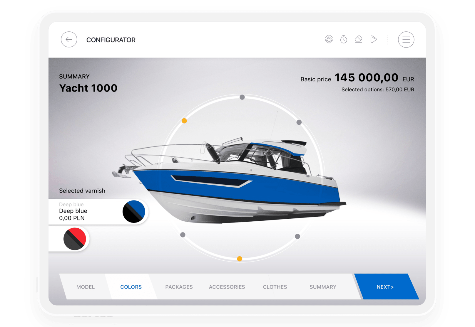 Fig. 10. Preparing sales offers can be easy and intuitive with Salesbook.